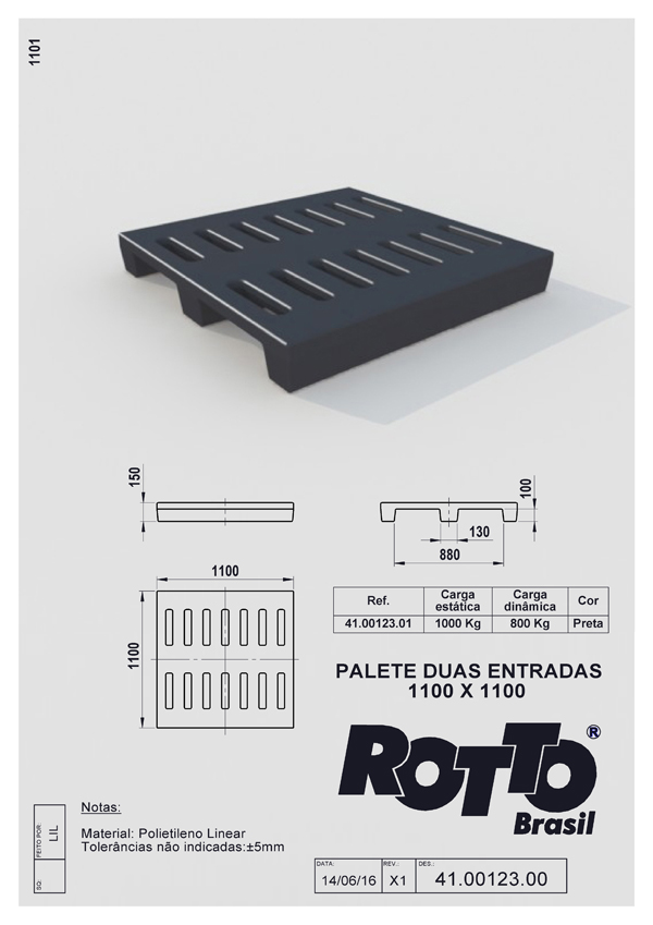 Caixa Paletizada 1000 Litros - Rotto Brasil